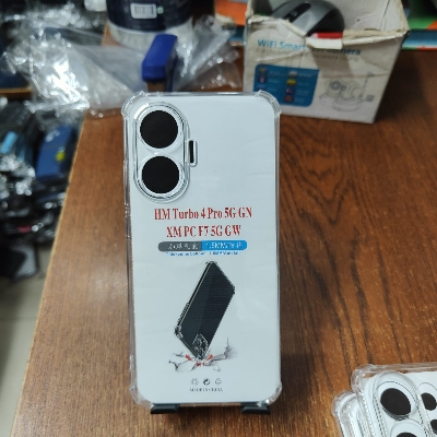 Picture of Xiaomi Redmi Turbo 4/Poco X7 Pro Soft TPU Clear Transparent Shockproof Airbag Case – Protective Back Cover with Anti-Slip Grip
