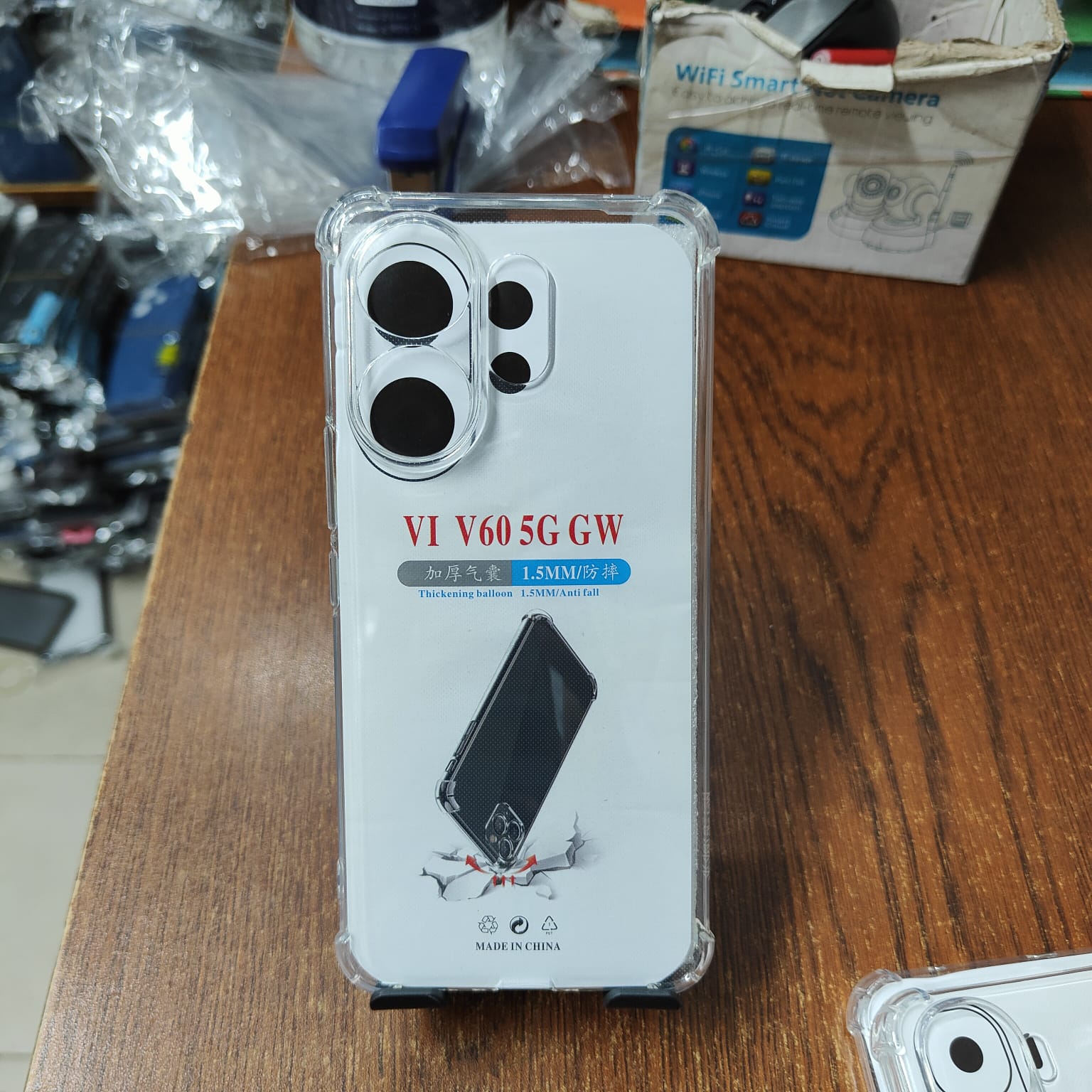 Picture of vivo V60 5G Soft TPU Clear Transparent Shockproof Airbag Case – Protective Back Cover with Anti-Slip Grip
