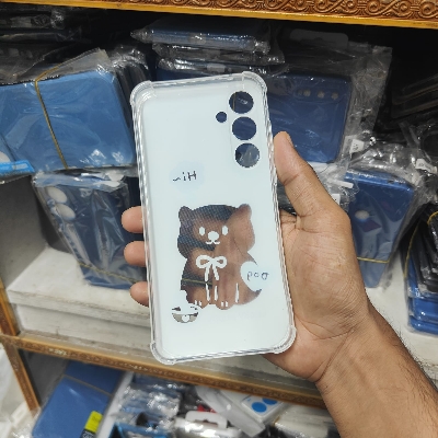 Picture of Samsung Galaxy A14 Case – Cute Dog Printed Soft Back Cover (Lucky Puppy Design)