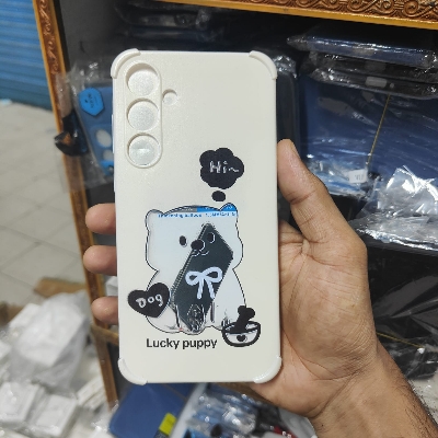 Picture of Samsung Galaxy A56 Case – Cute Dog Printed Soft Back Cover (Lucky Puppy Design)