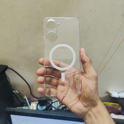 Picture of For Vivo Y03/ Vivo Y03T/vivo Y18/ Vivo Y18T/ Vivo Y18i/Y18E Transparent Magnatic Anti Yellow Clear Magsafe Protective Phone Case Back Cover