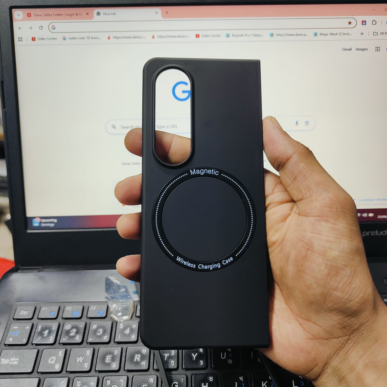 Picture of Samsung Galaxy Z Fold4 Case – Hybrid Magnetic Wireless Charging MagSafe Back Cover Samsung Galaxy Z Fold5