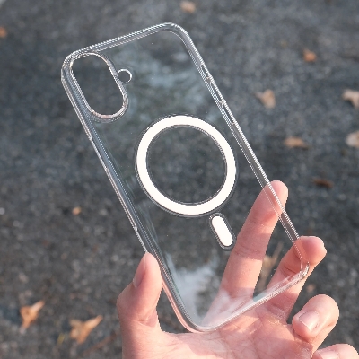 Picture of iPhone 17 Case – Anti-Yellow Clear Hard Back Cover with Built-in MagSafe