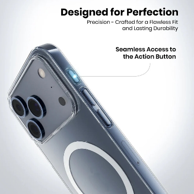 Picture of For iPhone 17 Pro Max Anti Yellow Hard Magsafe Unique Case Clear Hard Phone Back Cover