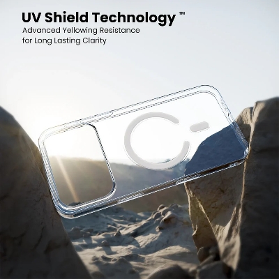 Picture of For iPhone 17 Pro Anti Yellow Hard Magsafe Unique Case Clear Hard Phone Back Cover
