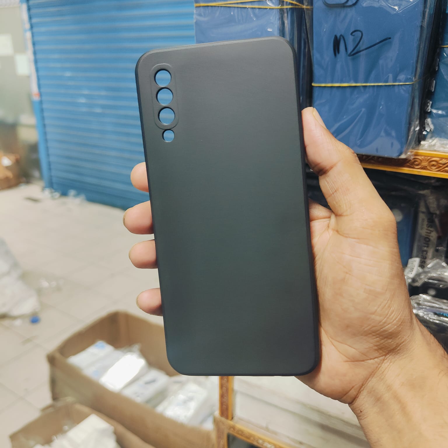 Picture of For Samsung Galaxy A50 / A30S / A50S Heavy Strong Liquid Silicone Soft Gel Rubber Shockproof Cover Case For Samsung A50 Back Cover