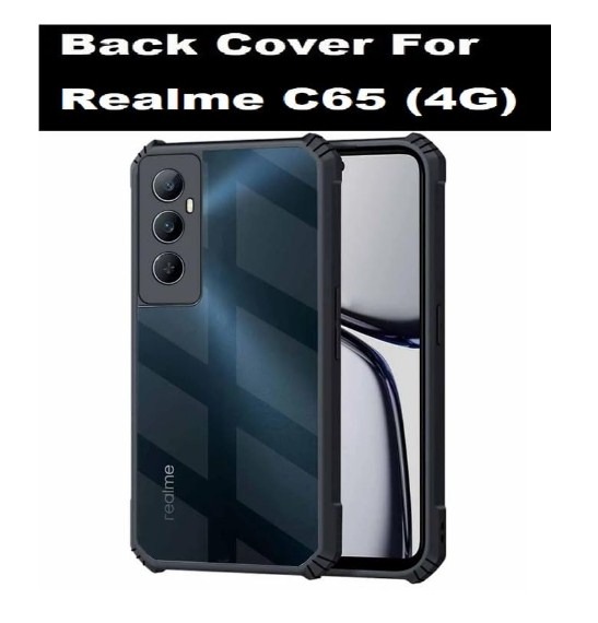 Picture of Shockproof Slim Fit Back Cover for Realme C65 - Scratch and Dust Resistant
