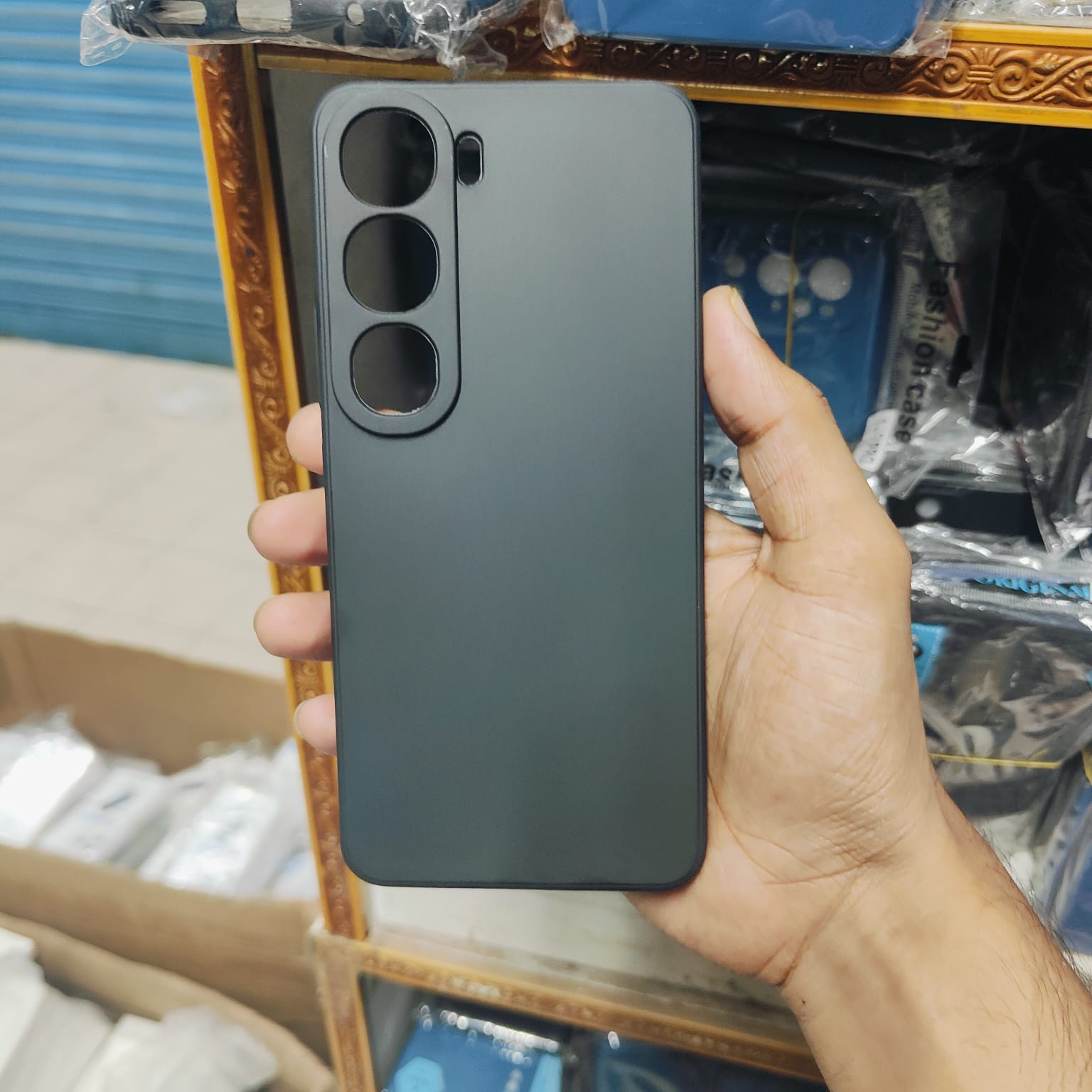Picture of For VIVO V40 lite / Y300 5G Shockproof Anti Slip Soft TPU Sandstone Matte Back Case Cover