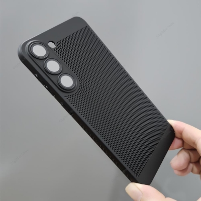 Picture of Cooling Mesh Metal Lens Protection Phone Case For Samsung Galaxy A34 Slim Cover