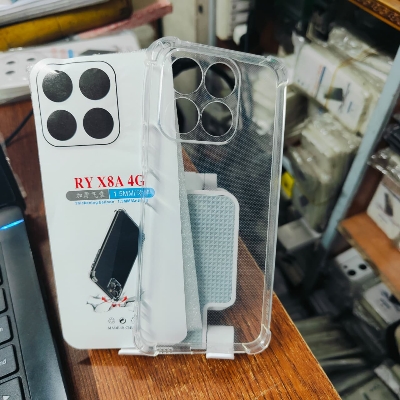 Picture of For Honor X8a 4G/X8A 4G Premium Silicone Case Crystal Clear Soft TPU Ultra-Thin Transparent Flexible Protective Mobile Phone Back Cover