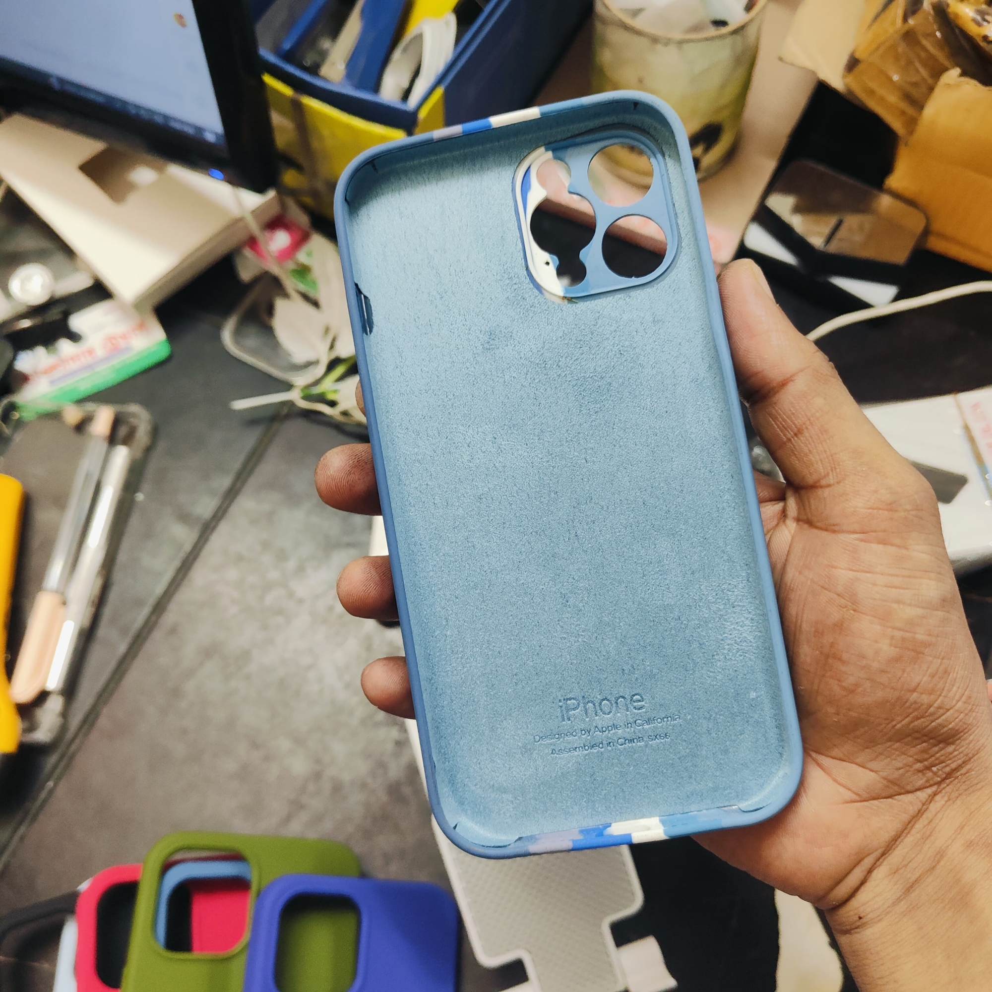 Picture of For Apple iPhone 12 Pro Max Official Rainbow Soft Logo Matte Ultra-Slim Phone Case Back Cover