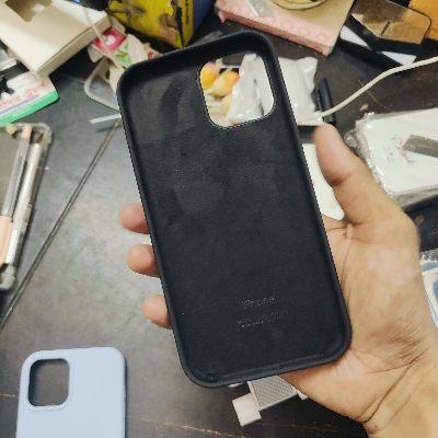 Picture of For Apple iPhone 13 Pro Max Soft Microfiber Cloth Back Full Protection Case Cover Cwith Logo Soft Silicone Rubber Phone Case