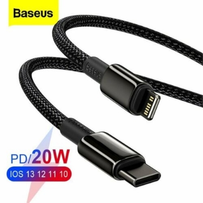 Picture of Baseus USB C Cable for iPhone 12 11 20W PD Fast Charge USB C to Lighting Cable-1M