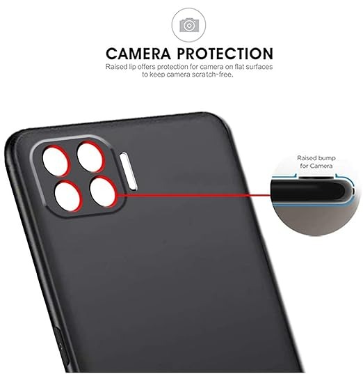 Picture of Oppo F17 Pro Silicone Soft Gel Rubber Slim Liquid Cover Shockproof Protective Anti-Scratch Phone Case