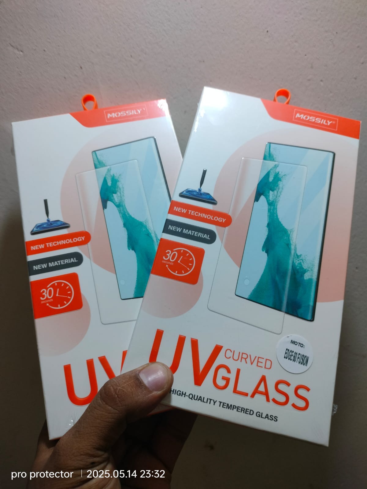 Picture of Tempered Glass For Motorola Edge 60 Fusion Premium HD+ UV Glass Screen Protector Guard