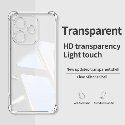 Picture of For Oppo A5 Pro Back Cover ( Silicone Clear Shockproof Case with Camera Protection | Soft and Flexible | Transparent)