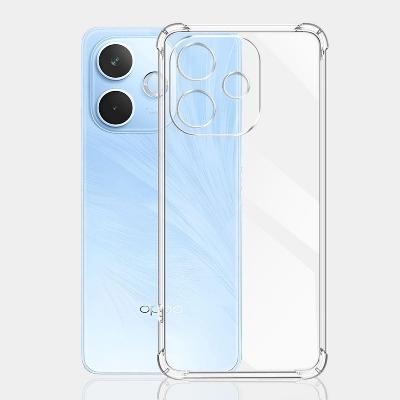Picture of For Oppo A5 Pro Back Cover ( Silicone Clear Shockproof Case with Camera Protection | Soft and Flexible | Transparent)