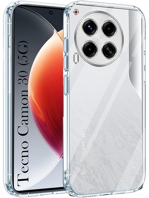 Picture of Tecno Camon 30 5G Flexible Clear Transparent Soft TPU Back Case Cover