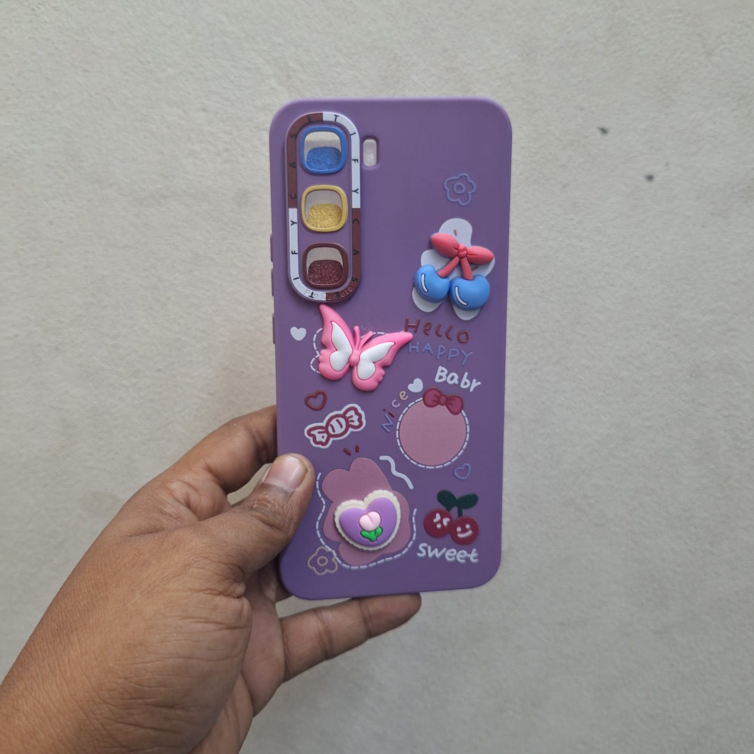 Picture of Infinix Hot 60 pro plus / Hot 60 pro  plus butterfly ladies back cover