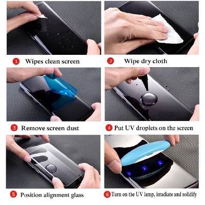 Picture of Samsung Galaxy S20 Full HD Curved Edge Liquid UV Tempered Glass Screen Protector