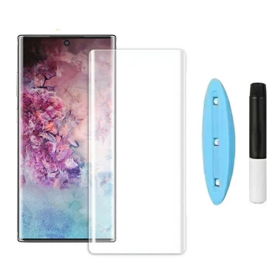 Picture of Motorola Edge+ (2020)/Motorola Edge Plus (2020)Full HD Curved Edge Liquid UV Tempered Glass Screen Protector