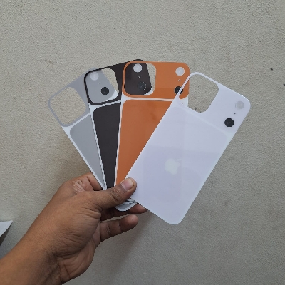 Picture of Latest Convert Back Glass For iPhone 16 Pro Max to 17 Pro Max Upgrade Phone Converter Glass & Transparent Dust Plug Case