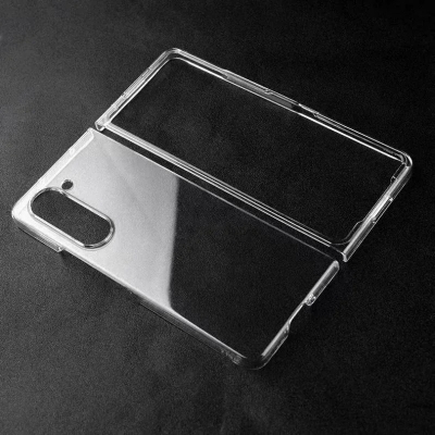 Picture of For Samsung Galaxy Z Fold 7 Clear Cover zFold7 ZFold7 5G Clear Phone Case Anti-Fall Front and Back Bumper Shockproof Coque