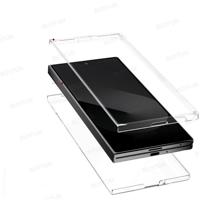 Picture of For Samsung Galaxy Z Fold 7 Clear Cover zFold7 ZFold7 5G Clear Phone Case Anti-Fall Front and Back Bumper Shockproof Coque