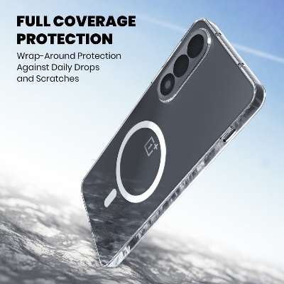 Picture of Anti Yellow Magsafe Case For OnePlus Nord 5 Phone Camera Bumper Protective Transparent Back Cover