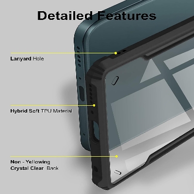 Picture of For Realme XT Realme X2 Shockproof TPU Bumper Clear Acrylic Mobile Phone Cases For Realme XT Back Covers