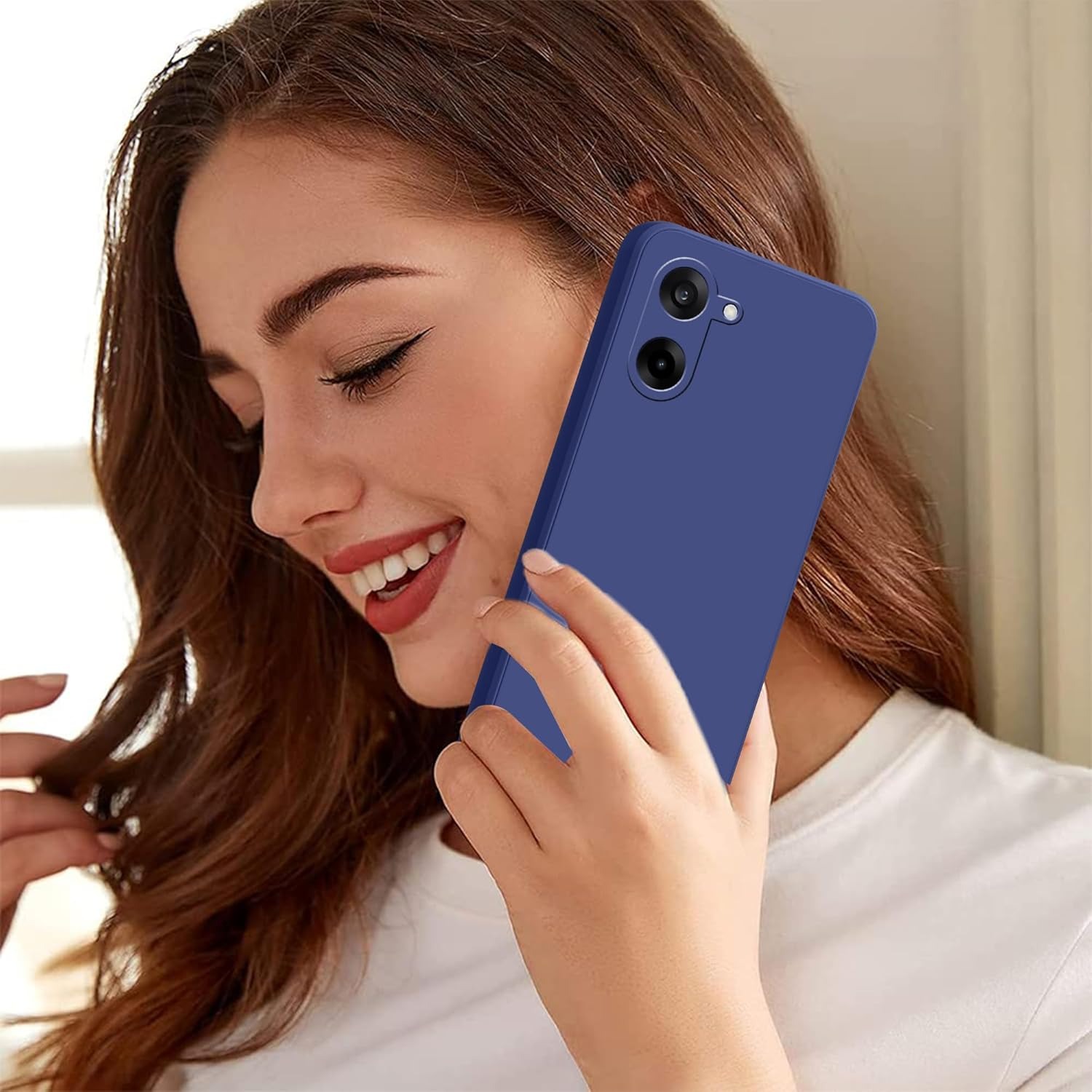 Picture of OnePlus Nord CE5 / CE 5 (5G) Case – Ultra Slim Matte Soft Rubberized Back Cover with Camera Bump Protection & Velvet Inner Lining