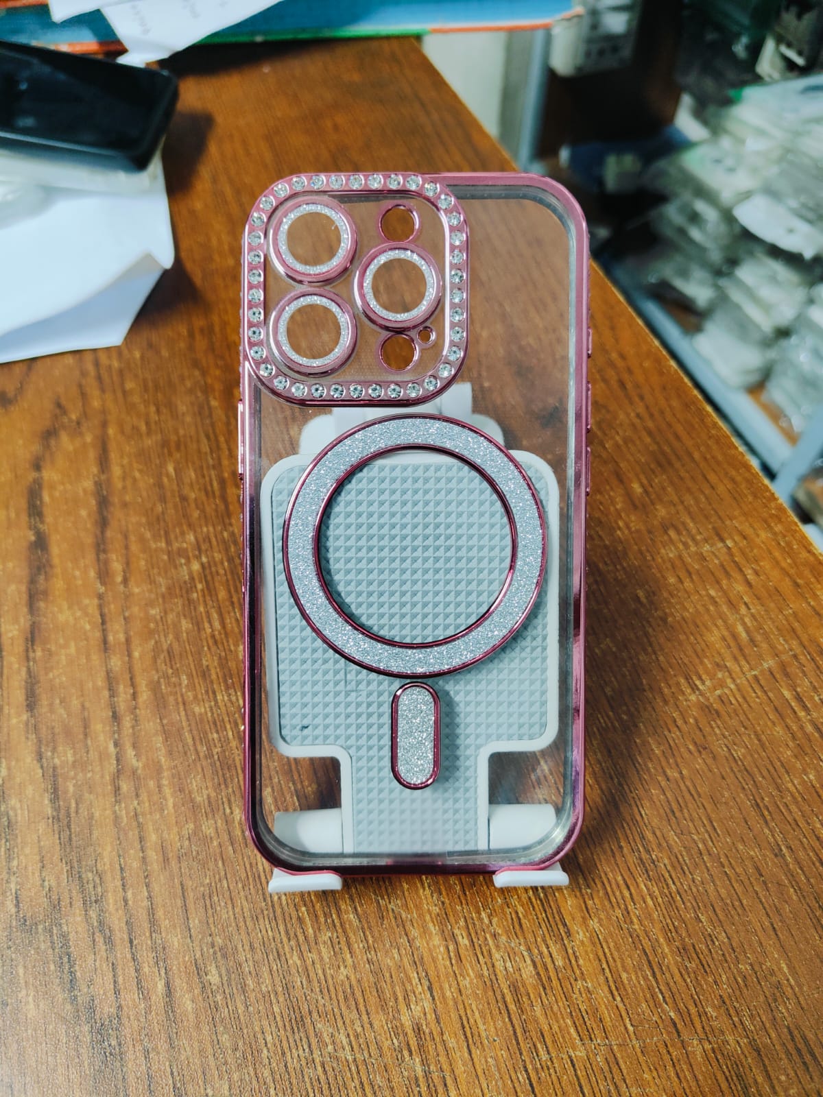 Picture of Mirror MagSafe Case for iPhone 16 Pro – Magnetic Shockproof Clear Mirror Back Cover with Luxury Finish