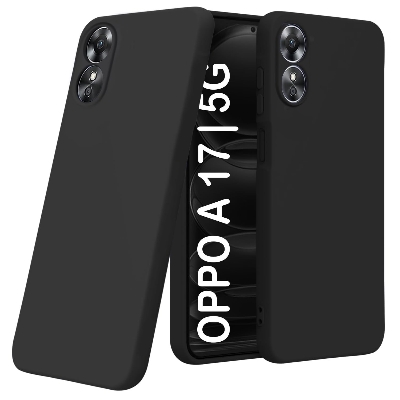 Picture of For OPPO A17 Liquid Silicone Soft Gel Rubber Shockproof Back Cover