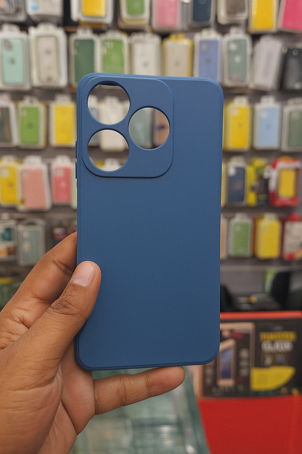 Picture of For Tecno Spark 10 / Tecno Spark 10C Heavy Strong Liquid Silicone Soft Gel Rubber Shockproof Cover For Tecno Spark 10 Phone Case