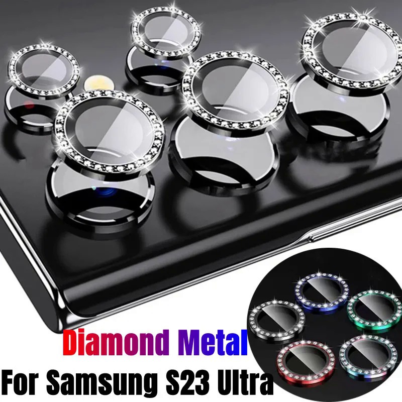 Picture of Ladies diamond Ring For Samsung Galaxy S22 ultra /S23 Ultra /S24 Ultra/S25 Ultra/Camera Protector Lens Glass