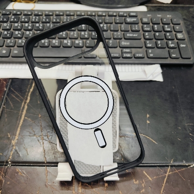 Picture of For Iphone 17 Air Transparent Q Series Magsafe Protective Back Cover Clear Case