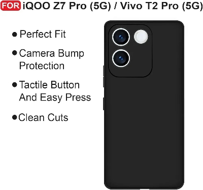 Picture of Silicone Phone case for iQOO Z7 Pro / Vivo T2 Pro 5G / Vivo S17e Liquid Silicon Mobile Back Case Soft Silicone Phone Cover