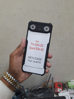 Picture of Product details of Xundd For Tecno Pova Slim 5G Xundd Back Cover Shockproof Anti-drop Shell TPU & PC Back Transparent Cover Bumper Phone Case Bi-color gradual color changing design, unique and eye-catching Hard PC material, durable and wear resistant Glos