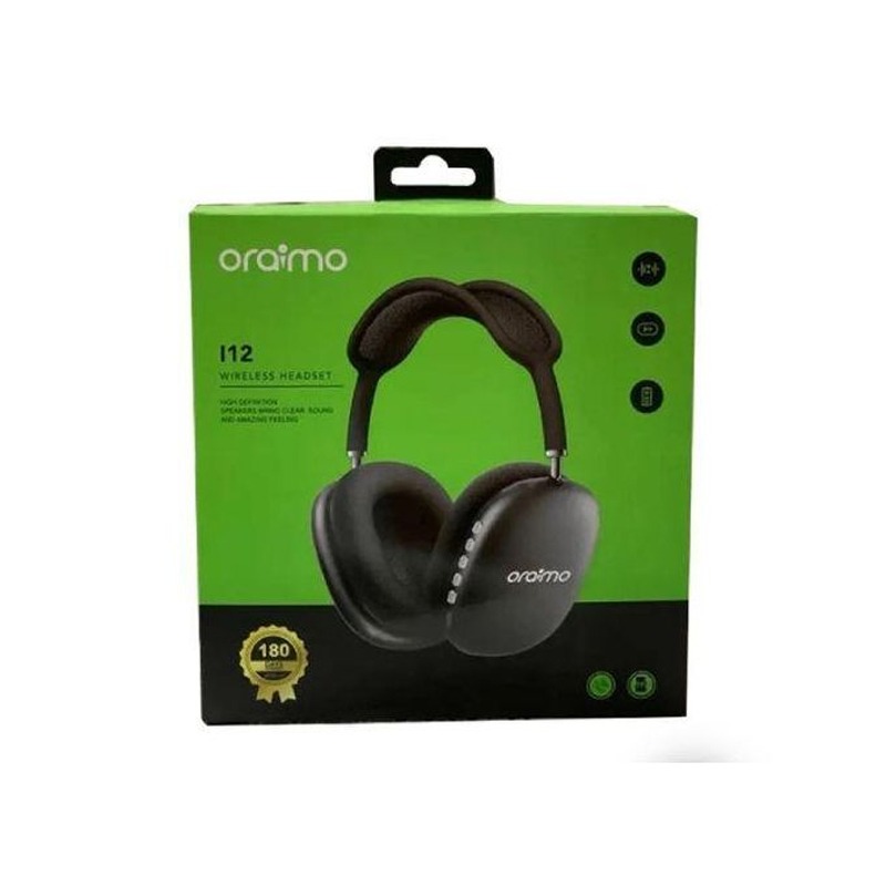 Picture of Oraimo i12 Wireless Headset – Bluetooth 5.3 Earbuds with HD Clear Sound & Pure Bass | Dual Mode Wireless Headphone | Mastercopy Earphone with Long Battery Backup