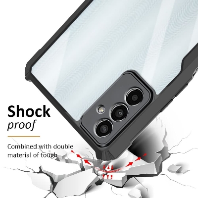 Picture of For Samsung Galaxy F23 5G / Samsung Galaxy M23 Edge-Reinforced Shockproof Cushion Back Clear Hybrid Transparent Hard Cover Casing