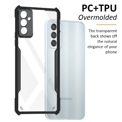 Picture of For Samsung Galaxy F23 5G / Samsung Galaxy M23 Edge-Reinforced Shockproof Cushion Back Clear Hybrid Transparent Hard Cover Casing