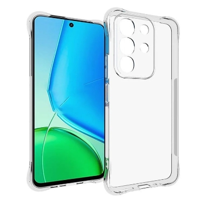 Picture of Vivo Y29 4G/Vivo T4X 5G Soft TPU Back Cover Shockproof Silicone Bumper - Transparent