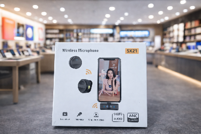 Picture of X21 Wireless Microphone Same as Hollyland Lark M2. Interview, Live Broadcast, Audio Video Recording Clip on Collar Microphone. Noise Reduction Lavalier Lapel Mini Microphone