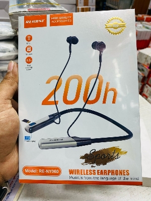 Picture of Recrsi wireless Neckband Bluetooth Earphone RE-NY060 চার্জিং ব্যাকআপ 200 ঘন্টা