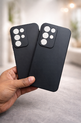 Picture of For Realme C85  Back Cover Heavy Strong Logo Liquid Silicone Soft Gel Rubber Carbon Cases Shockproof Cover Case Realme C85  Phone Back Cove