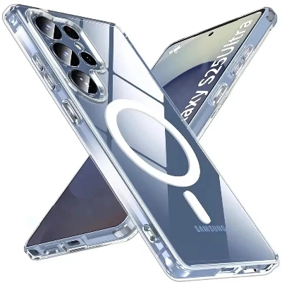 Picture of Magsafe Case Samsung S25 Ultra / S24 Ultra / S23 Ultra / S22 Ultra / S21 Ultra Back Cover Magnetic Case For Samsung Magnetic Clear Case Wireless Charging Shockproof Cover Magnetic Phone Case Compatible Back Cover