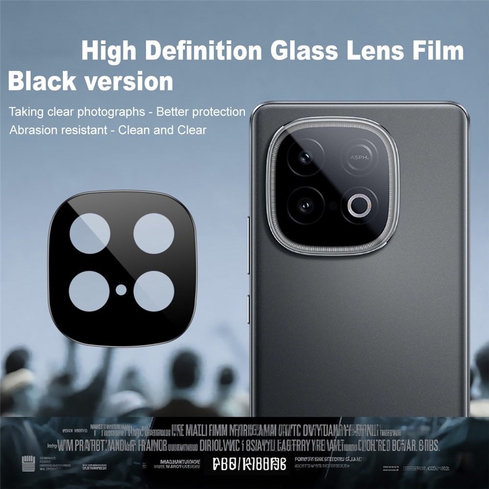 Picture of vivo iQOO Z10 Turbo Pro/Z10 Turbo Lens Shield Latest Generation Curvy Border Glass Membrane HD Tempered Glass Camera Full Lens Protector