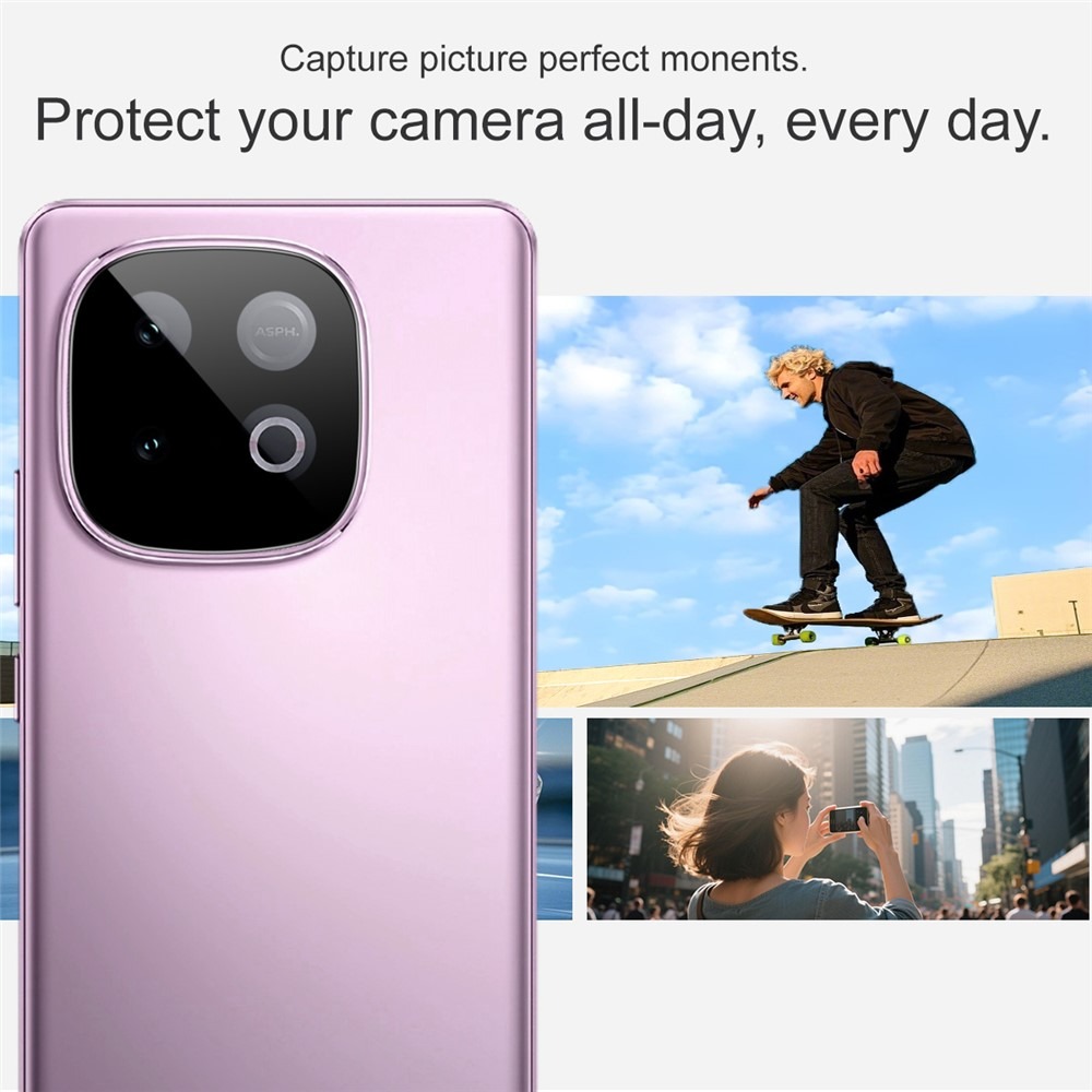 Picture of vivo iQOO Z10 Turbo Pro/Z10 Turbo Lens Shield Latest Generation Curvy Border Glass Membrane HD Tempered Glass Camera Full Lens Protector