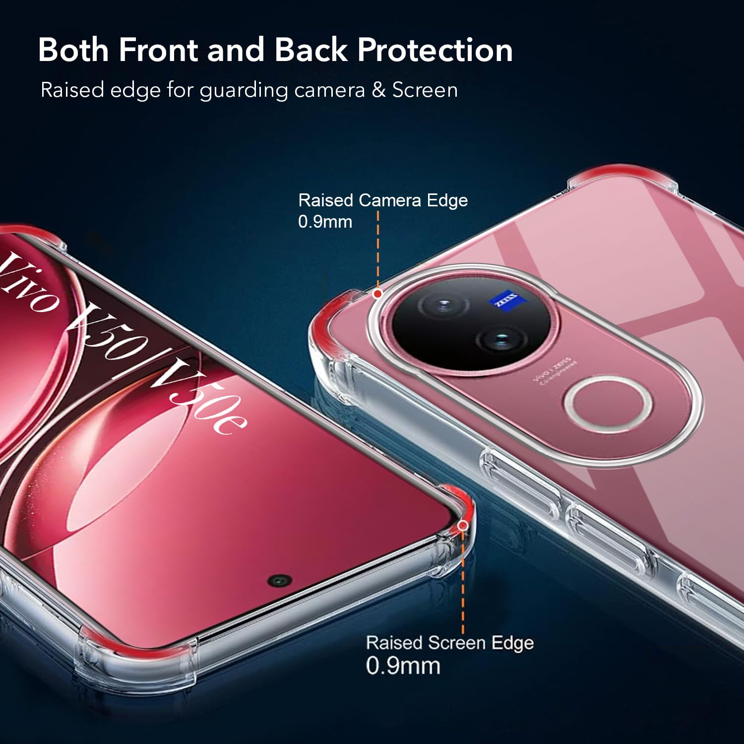 Picture of transparent back cover for Vivo V50 / V50e / Vivo T4R (5G)