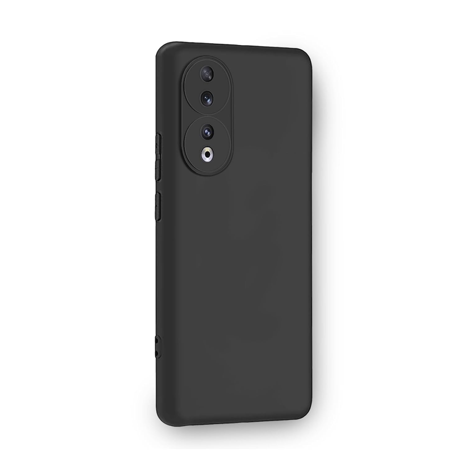 Picture of Protection Matte Finished Back Cover Case for Honor 90 5G | Rubberized TPU | Slim Thin Soft Matte Flexible Matte Touch Shockproof - Matte Black